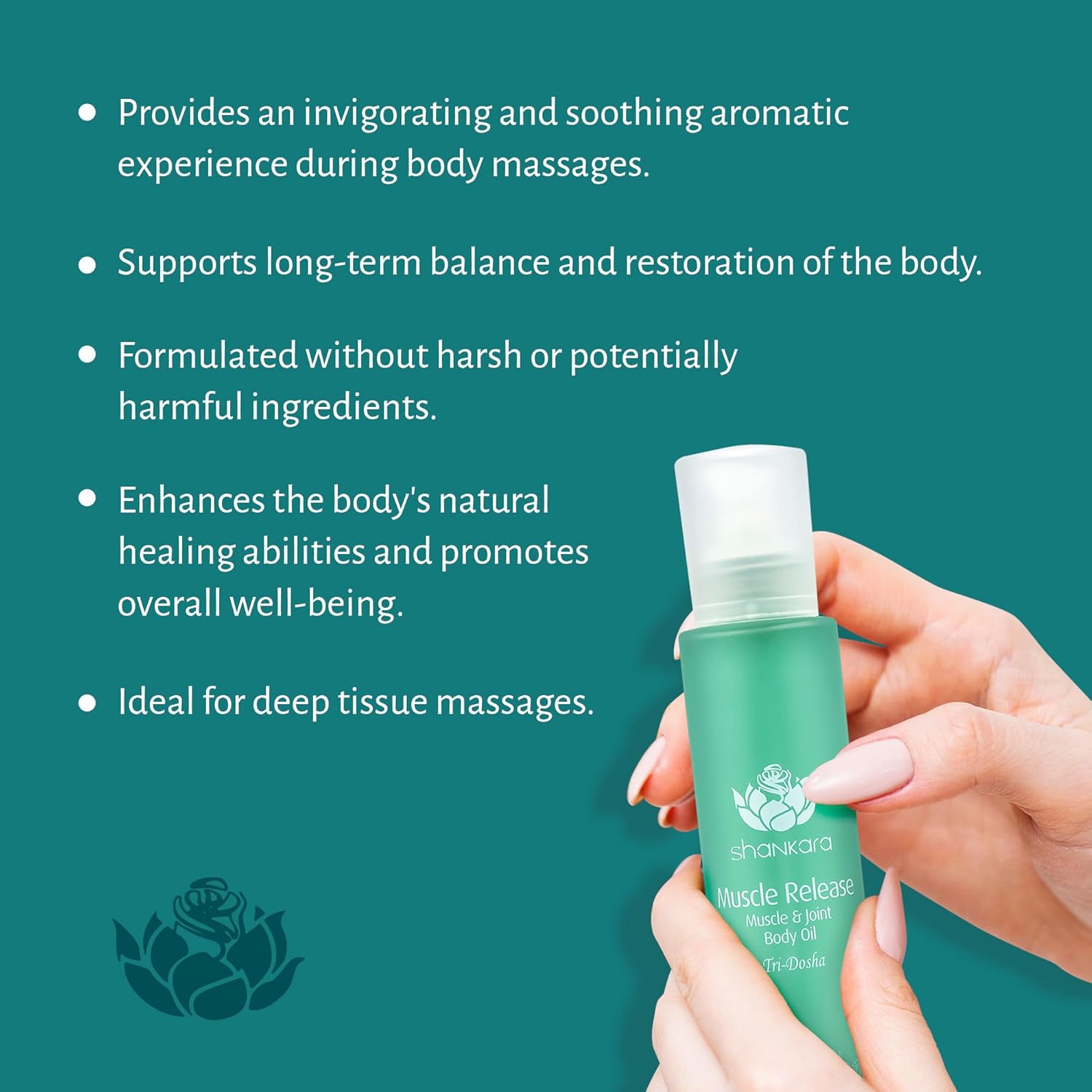 Shankara Body Massage Oil for Muscle Relief – Sore Muscle & Joint Care with Lavender & Arnica – Aromatic Oil Massager for Body Relax & Hydration – Body Oil for Women (100 ml)