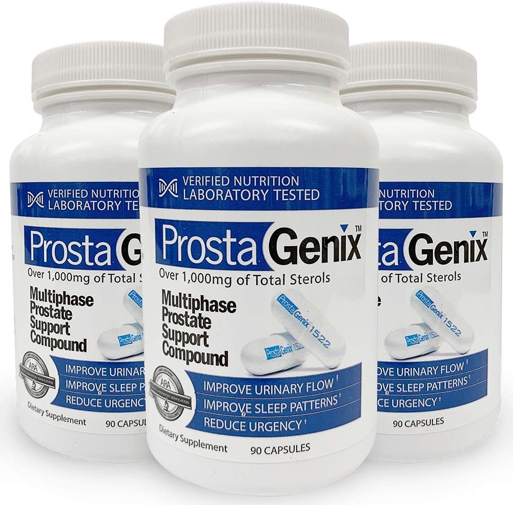 Multiphase Prostate Supplement Capsule -3 Bottles- Featured on Larry King Investigative TV Show - Over 1 Million Sold - End Nighttime Bathroom Trips, Urgency, Frequent Urination.