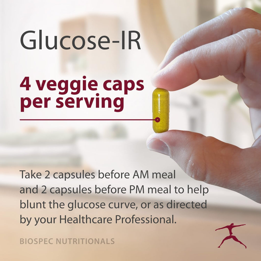 Glucose-IR - Cinnamon Extract, Chromium, Berberine, and Biotin (120 Capsules)