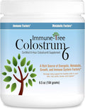 100% Bovine Colostrum Powder, 120 Servings, 6.5oz, Supports Anti-Aging, Healthy Immune System, Gut & Digestion, Muscle & Tissue, & Wellness, Made in USA from Grass Fed, Grade A Dairy Cows