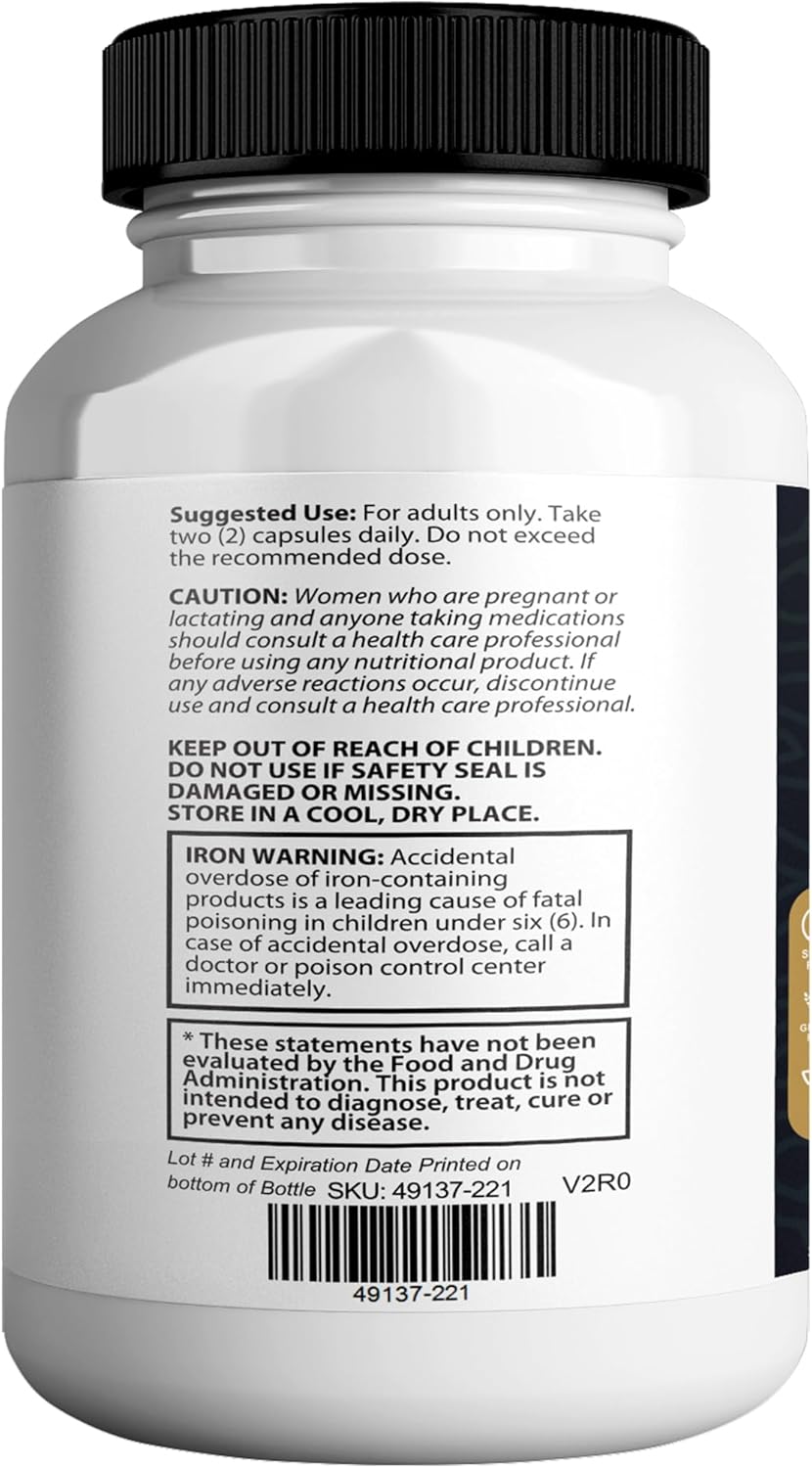 Metanail Max Hair, Skin & Nail Supplement, 60 Capsules, with Biotin 5000mcg, Vitamins & Herbal Blend (1)