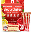 Keppi Electrolytes Powder Packets – Raspberry Lemonade 30 Servings – No Sugar Hydration Supplement with Potassium, Magnesium, Sodium – Keto, Vegan, Fasting-Friendly, Zero Calorie Hydration Packets
