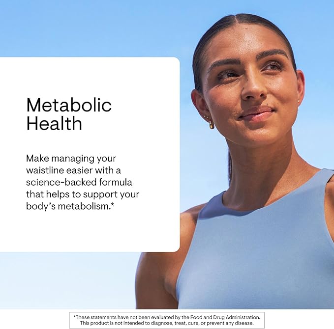 THORNE - Metabolic Health - Gut Health Supplement to Aid Weight Management* - Formulated with Bergamot and Turmeric (Curcumin Phytosome) - 60 Servings