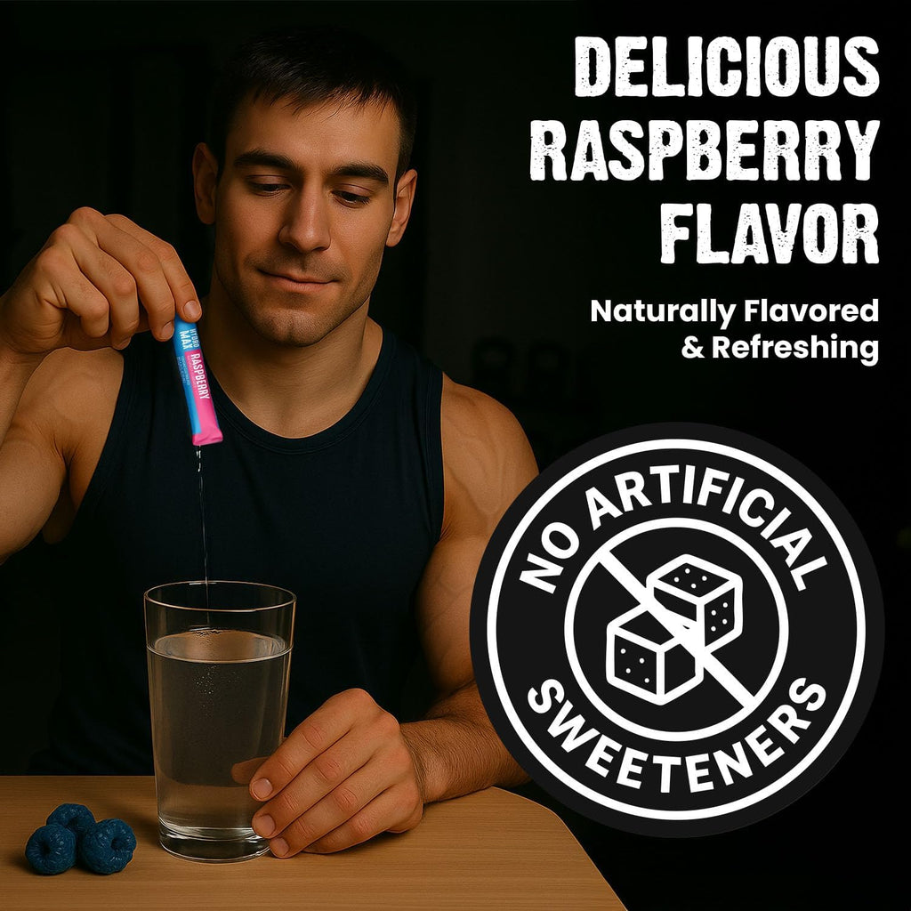 CardoMax Hydromax Electrolyte Drink Mix – Raspberry 15 Liquid Packets with Potassium & Magnesium – Sugar-Free, Keto & Vegan Electrolytes for Hydration