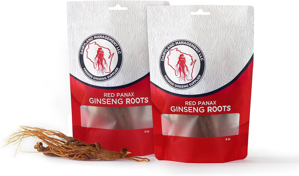 Red Panax Ginseng Root - 8 oz Pack of Korean Panax Ginseng Root - Authentic Panax Ginseng - Non-GMO, Gluten Free Ginseng Root - Use Ginseng in Soup, Tea, Congee
