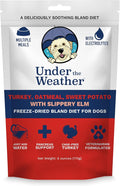 Under the Weather Bland Diet for Dogs | Easy to Digest Stomach Support for Sick Dogs | Contains Electrolytes, All Natural | 1 Pack - Turkey, Oatmeal, Sweet Potato & Slippery Elm - 6oz