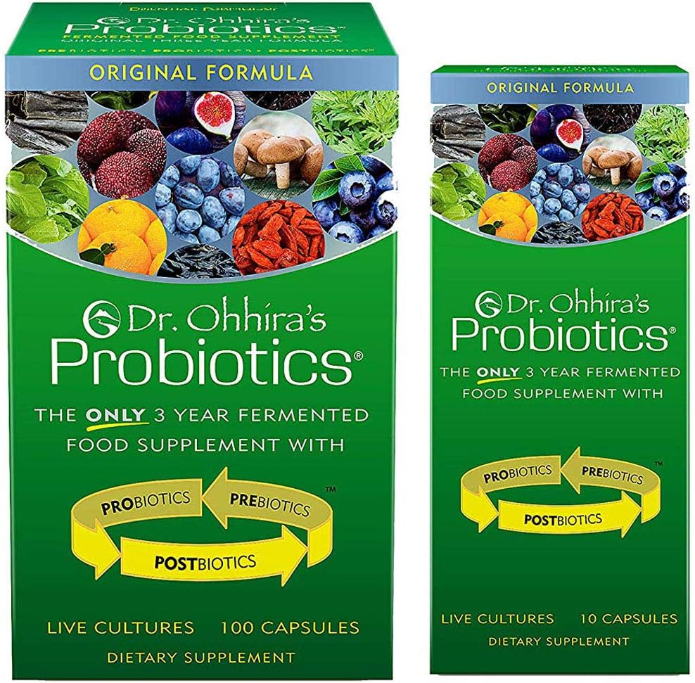 Dr. Ohhira's Probiotics, Daily, Original Formula, 100 Caps with Bonus 10 Capsule Travel Pack, No Refrigeration, Non-GMO