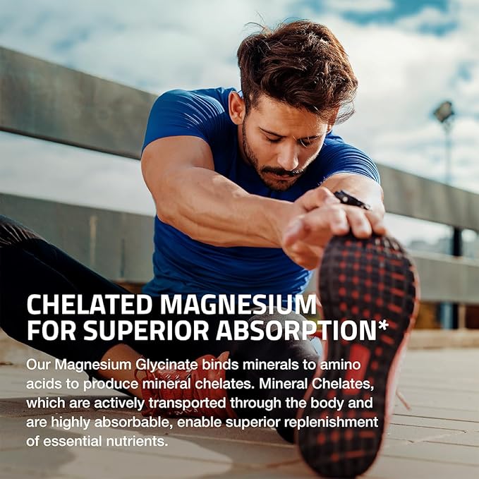 Bronson Magnesium Glycinate 200 MG per Serving Chelated for High Absorption, Gentle On Stomach, Non-GMO, 360 Vegetarian Capsules