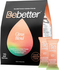 BeBetter Organic Electrolytes Powder Packets | Daily Electrolyte Drink Mix | Organic Coconut Water | No Artificial Flavors | Sugar Free Hydration Packets | non-GMO | 22 Hydration Sticks (Citrus Blend)