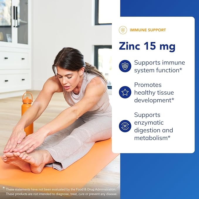 Pure Encapsulations Zinc 15 mg - Zinc Picolinate Supplement for Immune System Support, Growth & Development - for Wound Healing - 180 Capsules