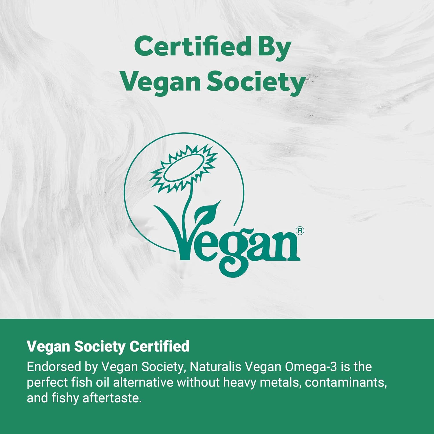 Vegan Omega 3 DHA, EPA & DPA from Algae | Vegan Society Certified, Sustainably Sourced, True Full Spectrum | 60 Veggie Softgels (Carrageenan Free)