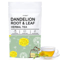 TZTZBOM Natural Dandelion Leaf & Root Tea bags, Energizing Dandelion Tea for Liver & Kidney Health & Boost Immune System (20 Tea Bags) Non-GMO - Caffeine-free