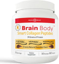 Brain Body Collagen Peptides Powder - Vital Protein & Collagen Supplement for Women & Men - Hydrolyzed Type I & III for Hair Skin, Nails & Joint Health - 25 Servings - Creamy Natural Chocolate - 997g