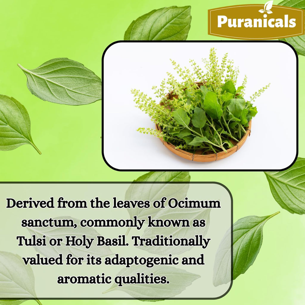 Holy Basil Premium 320 Capsules Non GMO and Gluten Free | Herbal Supplement | 600 mg Per Serving | Made with 100% Pure Herb Holy Basil Leaf