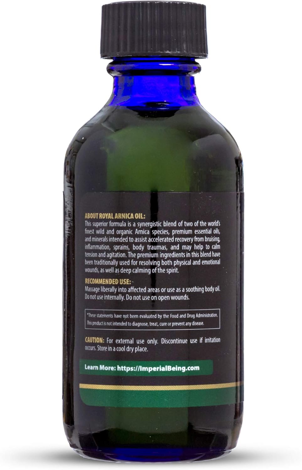 Royal Arnica Oil – Organic Herbal Blend for Muscle Recovery, Bruise Support, Joint Flexibility, Skin Vitality – Longer Lasting Than Arnica Cream or Gel – Infused with Essential Oils (2oz)