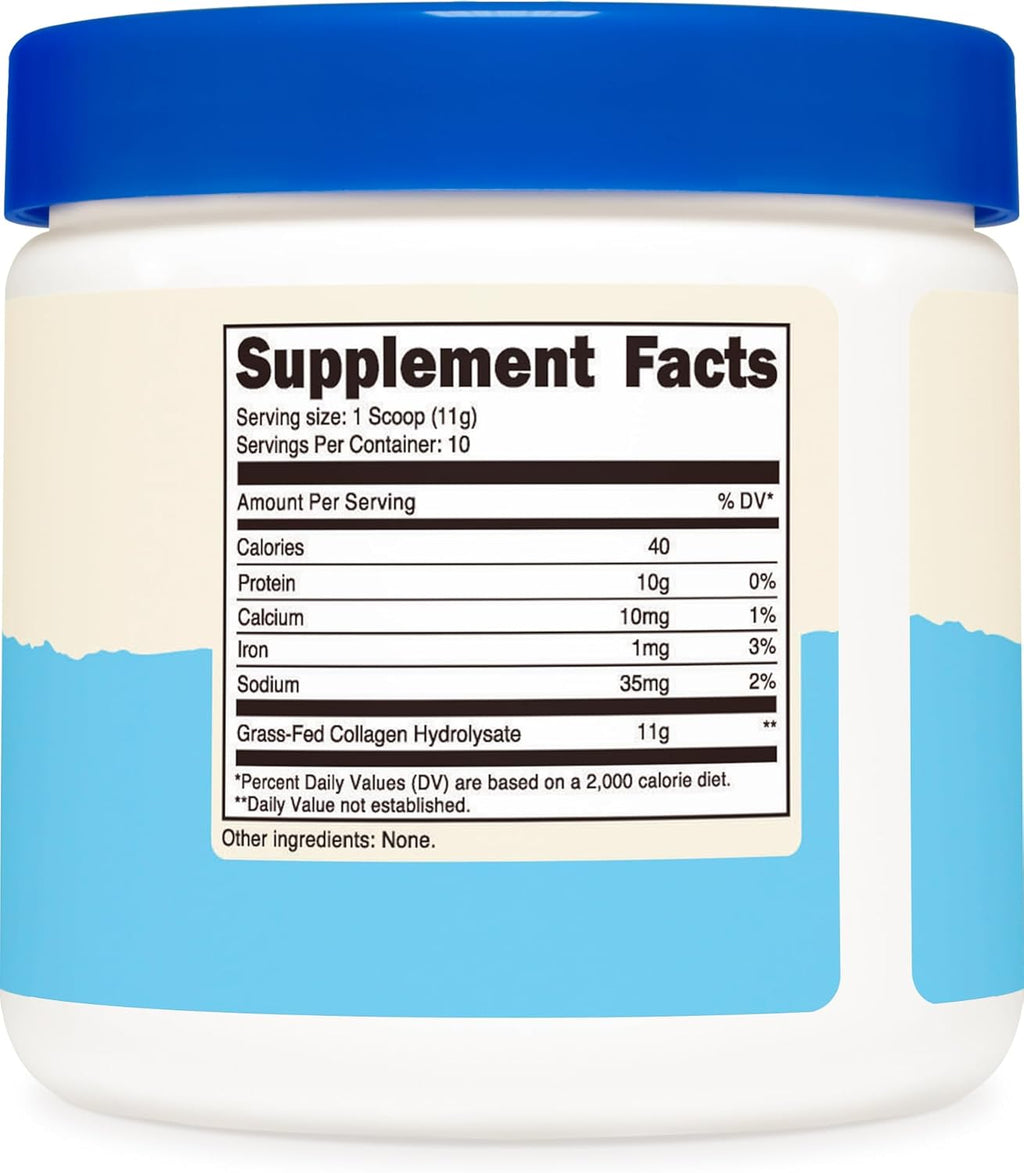 Nutricost Collagen Peptides Powder 4 oz (Unflavored) Type I, Type III Collagen - Grass-Fed, Gluten Free and Non-GMO