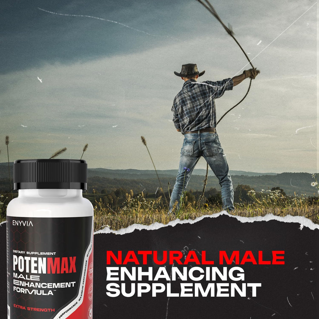 Male Supplements for Men, Male Support Formula for Performance, Stamina and Endurance with Oyster Extract, Tongkat Ali, Tribulus, Maca, L-Arginine, 1-Month Supply 60 Tablets