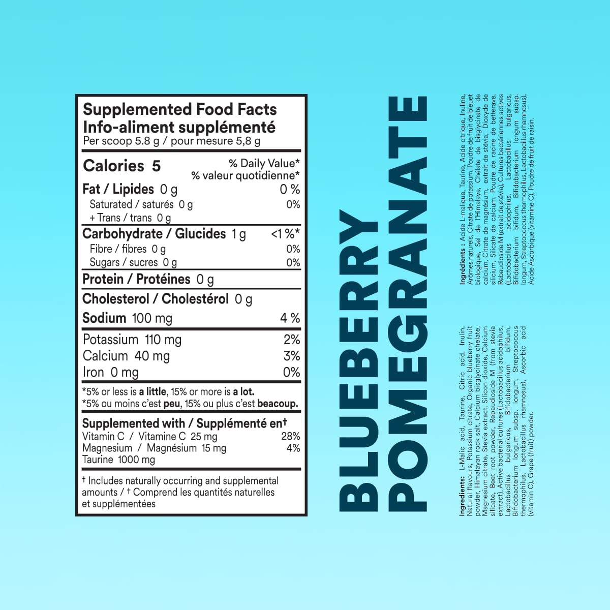 Cira Hydration + Gut Health Powder (45 Servings) - Electrolyte Drink Mix with Prebiotics & Probiotics for Digestion, Hydration & Recovery - Naturally Flavored with Stevia - Blueberry Pomegranate