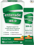 enterade IBS-D Powder Packets for IBS Relief of Symptoms from Irritable Bowel Syndrome with Diarrhea (IBS-D) - Orange, 1 Pack of 10 Single-Serving Powder Packets
