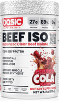 Hydrolyzed Clear Beef Isolate Protein Powder, 27g Protein, 9 Essential Amino Acids, Fat-Free, Dairy-Free, Sugar-Free, Latose-Free, Supports Muscle Protein Synthesis