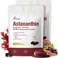 Astaxanthin 12mg, 480 Softgels, Fresh Haematococcus Pluvialis 10 in 1 Astaxanthin Antioxidant Supplements, Contains Lycopene, Grape Seed, Vitamin E, Supports Eye Joints Skin Health, 2Bag