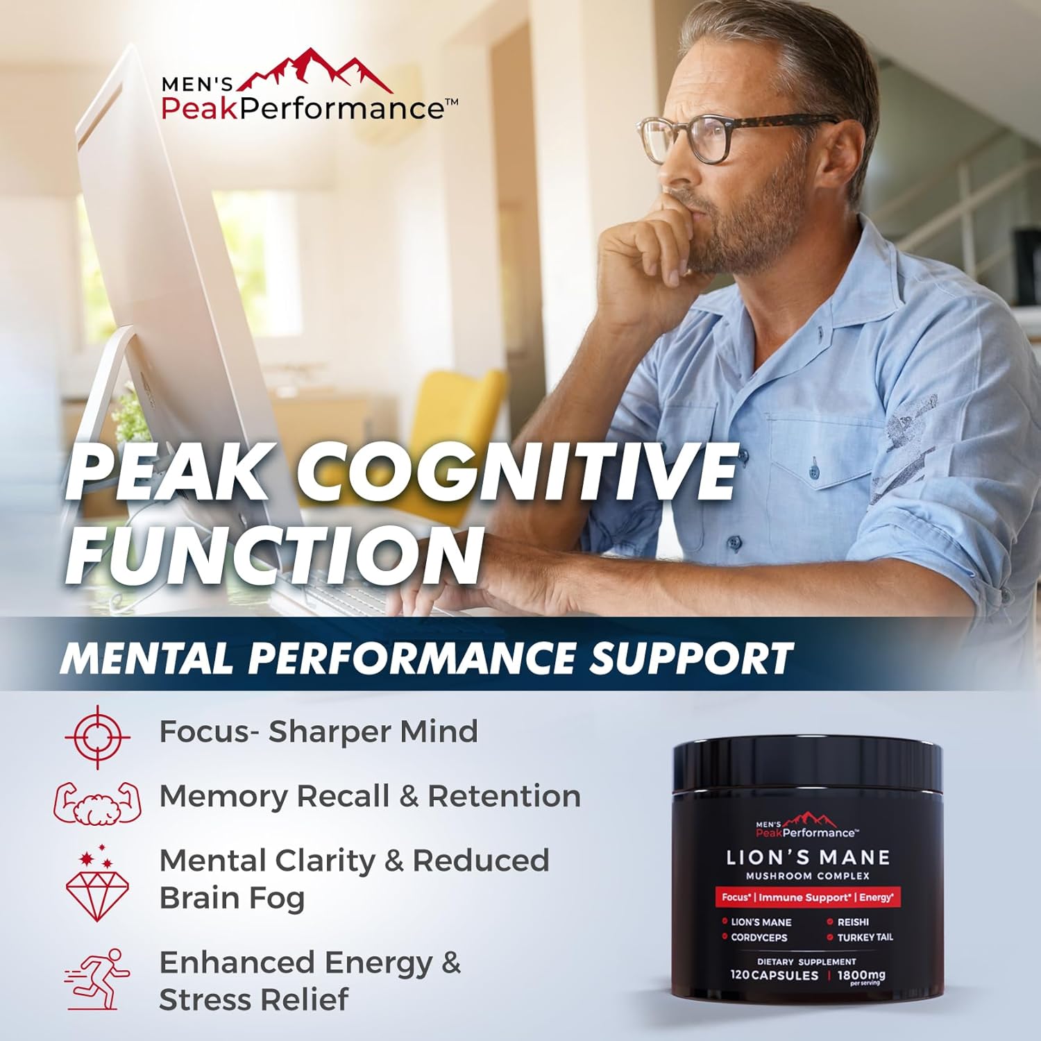 MEN'S PeakPerformance Peak Energy & Mental Clarity Bundle – Stamina, Focus, Vitality, Endurance