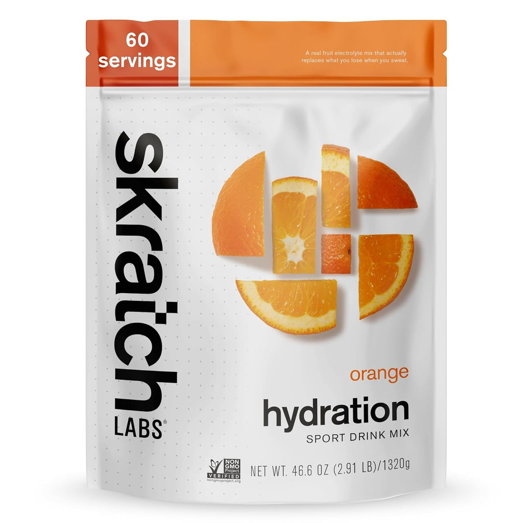 Skratch Labs Hydration Powder | Sport Drink Mix | Electrolytes Powder for Exercise, Endurance, and Performance | Orange | 60 Servings | Non-GMO, Vegan, Kosher