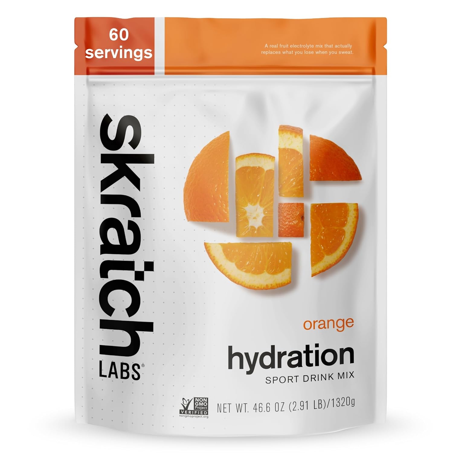 Skratch Labs Hydration Powder | Sport Drink Mix | Electrolytes Powder for Exercise, Endurance, and Performance | Orange | 60 Servings | Non-GMO, Vegan, Kosher