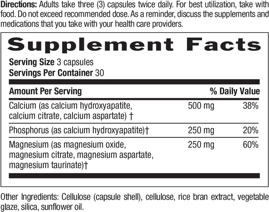 Country Life Target-Mins Calcium Magnesium Complex - 1000mg Calcium, 500mg Magnesium, Gluten-Free Supplement for Bone Health