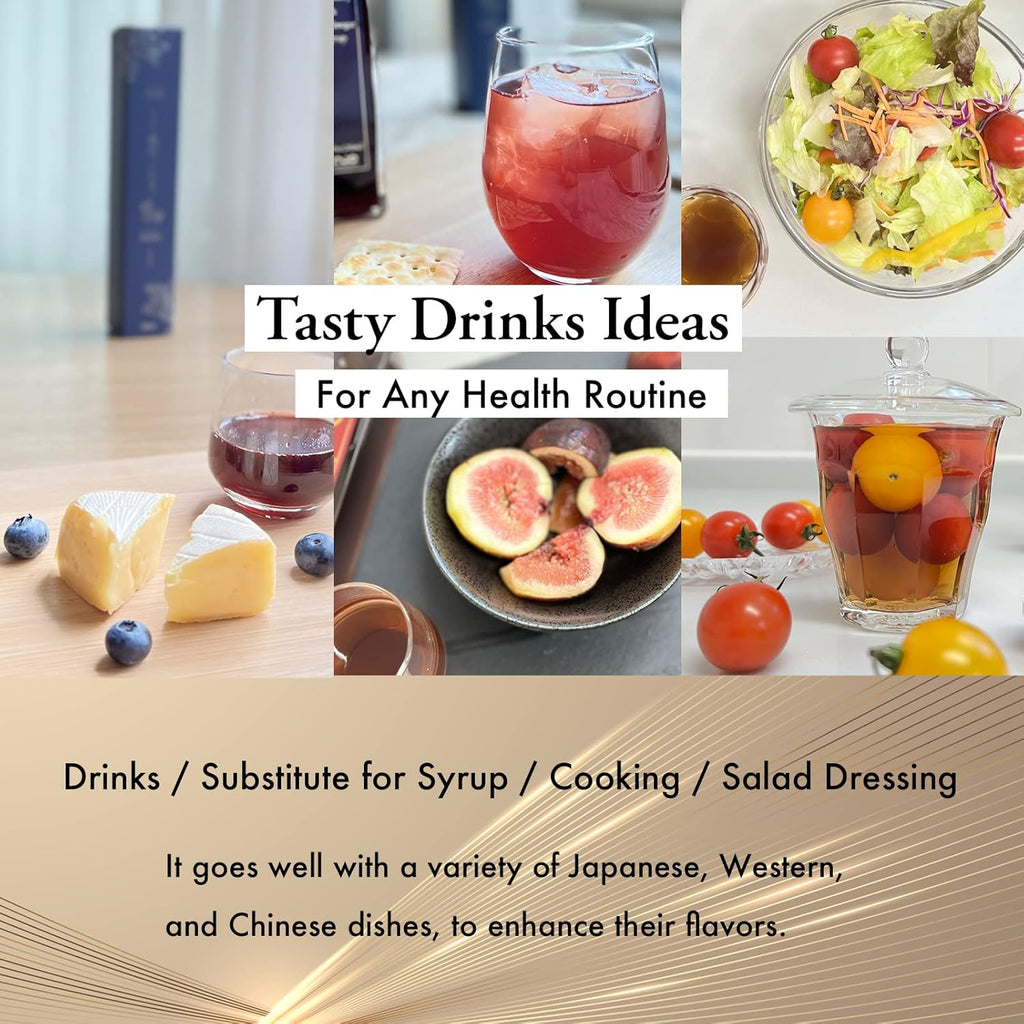 [Micoas] Pomegranate & Rice Vinegar Syrup, Rice Drinking Vinegar, For Gift, With Kombucha, Gluten Free, Shrub, Alternative to Alcohol Drink, Made in Japan, 200ml (6.8 oz)