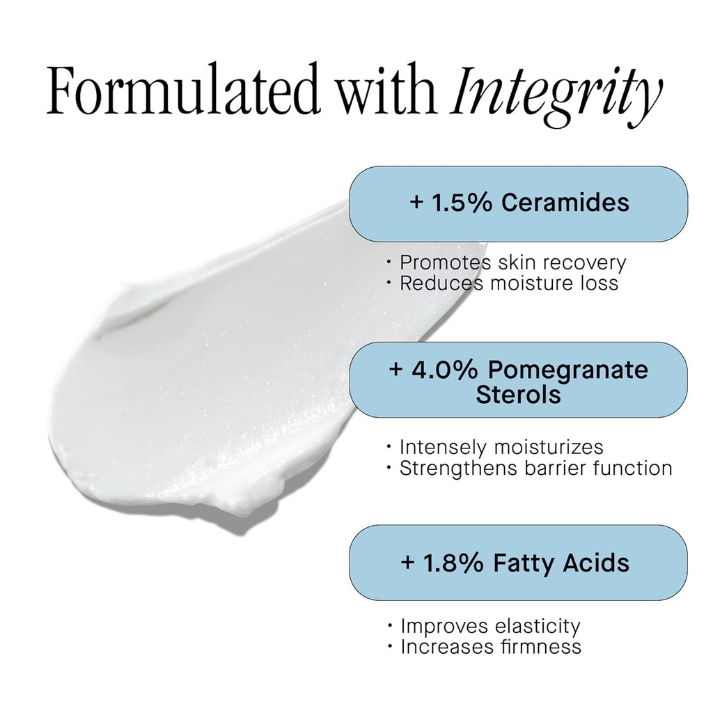 Brandefy Tri Lipid Replenish Treatment - 1.5% Ceramides, 4.0% Sterols, 1.8% Fatty Acids - Peptide Moisturizer, Hydrating Face Cream, Made in the USA (1.6 Oz)