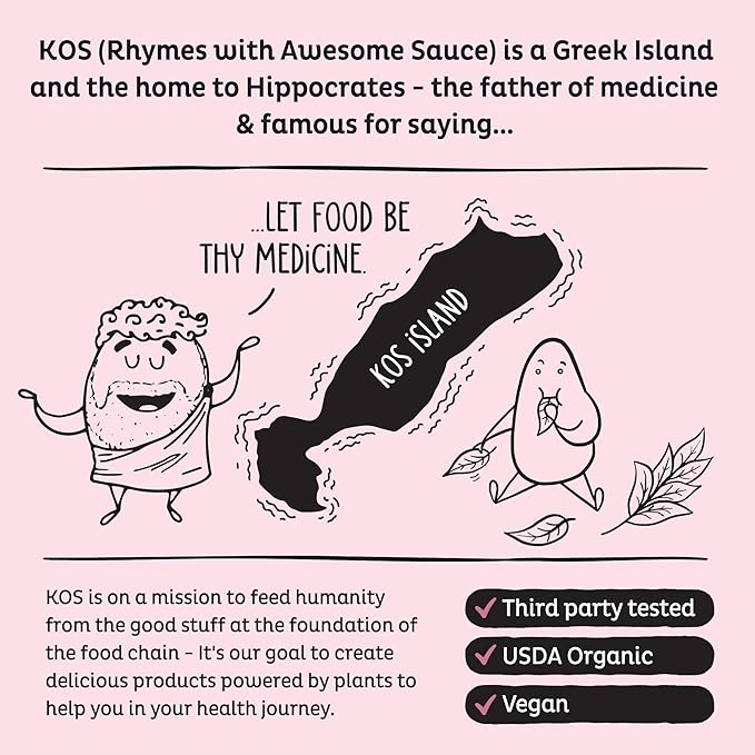 KOS Organic Beet Root Powder, USDA Organic - Natural Nitric Oxide Booster, Superfood Plant Based Beetroot Antioxidant, Supports Active Lifestyle & Healthy Circulation, Soy & Gluten-Free - 90 Servings