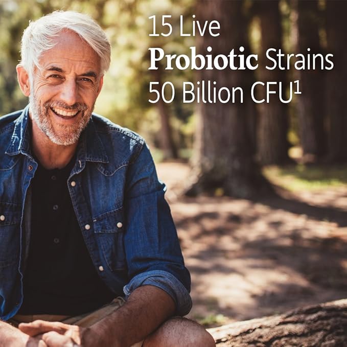 Garden of Life Dr. Formulated Probiotics Prostate+- 50 Billion CFU - Supports Prostate, Immune & Gut Health - Contains Organic Flowens Cranberry & Vitamin D3-60 Vegetarian Capsules