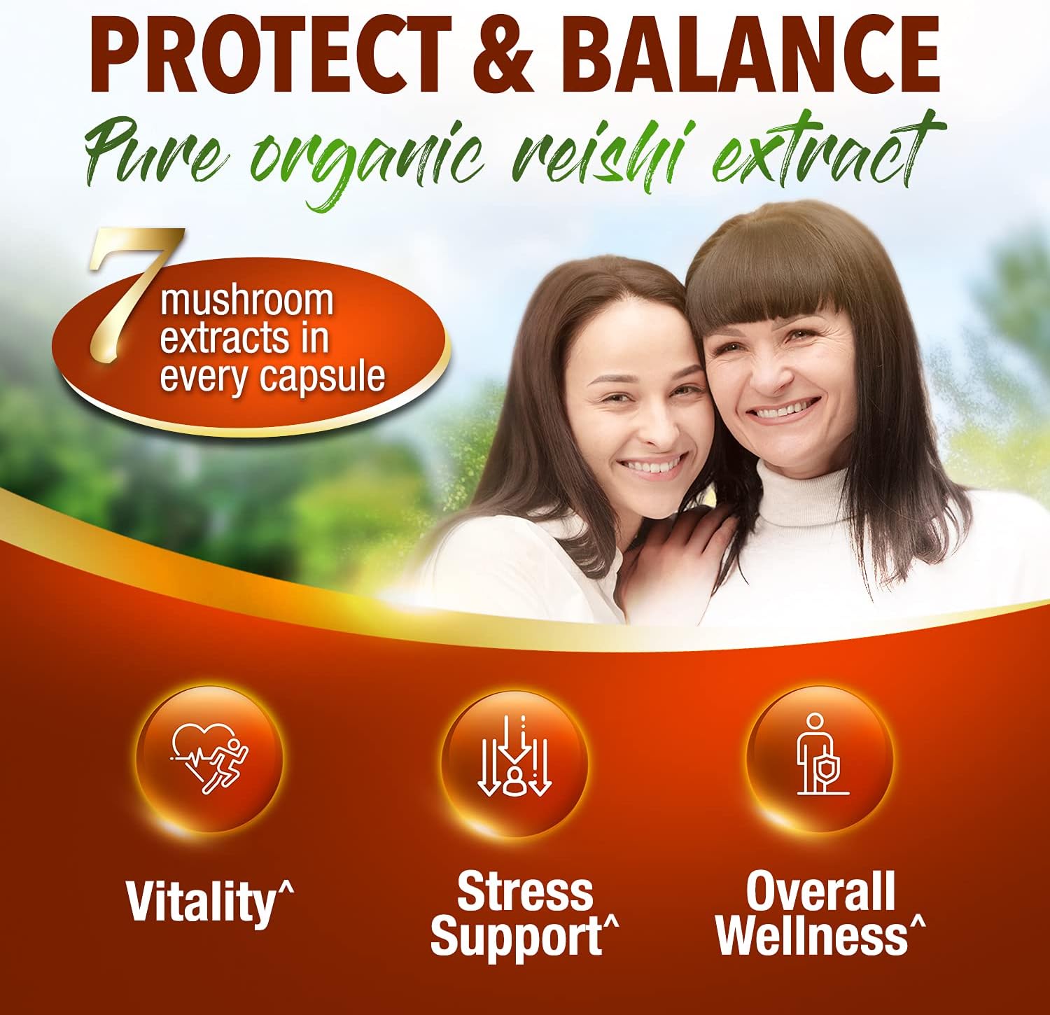 LABO Nutrition Bioactive Organic Lingzhi Reishi Ultra 7 Mushroom Extract Supplement Reishi Cordyceps Maitake Turkey Tail Agaricus blazei Murill Shiitake for Immune Support, Vitality, USDA Organic
