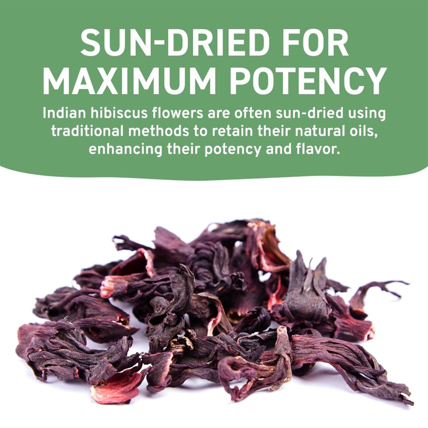 HANDPICK, Hibiscus Flowers Dried (9oz) Caffeine Free |100% Pure Dried Hibiscus Flowers for Loose Leaf Tea | Floral Herbal Tea