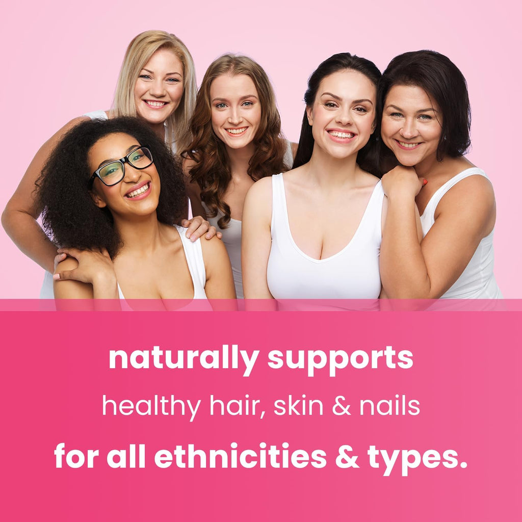 NutraChamps Hair Skin & Nails Gummies, Biotin with Collagen & Keratin, 5000mcg Biotin Beauty Complex, Vitamin Supplement, Berry, 120 Count, Healthy Hair, Radiant Skin & Strong Nails (Pack of 2)