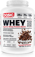 Whey Protein Powder, 25g Protein, Complete Amino Acid Profile, Gluten-Free, Low Fat, RBST-Free, Supports Muscle Recovery & Antibody Health (5 Pound, Chocolate)