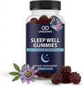 Up&Down Supplements Sleep Well Gummies | Deeper Sleep, Relaxation, Rest & Recovery Support | Melatonin, Vitamin B6 & Passionflower | Made in USA | Vegan, Non-GMO, Gluten Free | 60 Sleep Gummies