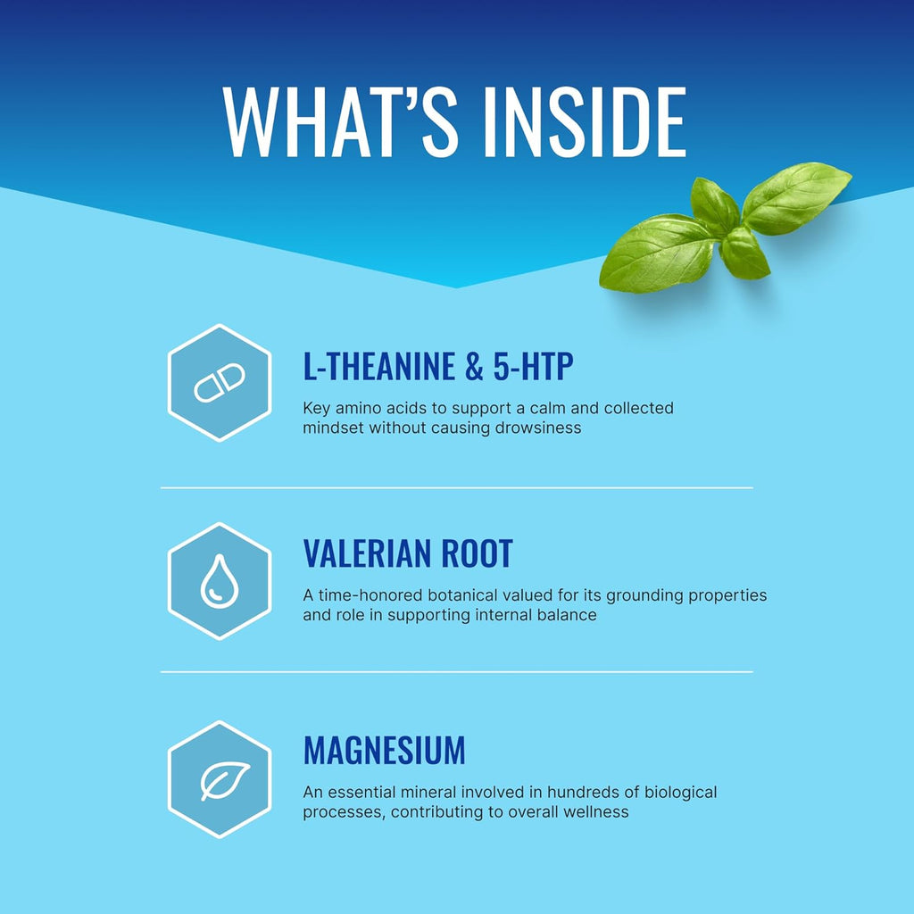 Approved Science Anxietex - Calm and Relaxation - L-Theanine and Magnesium - 60 Capsules - Vegan Friendly - 1 Month Supply