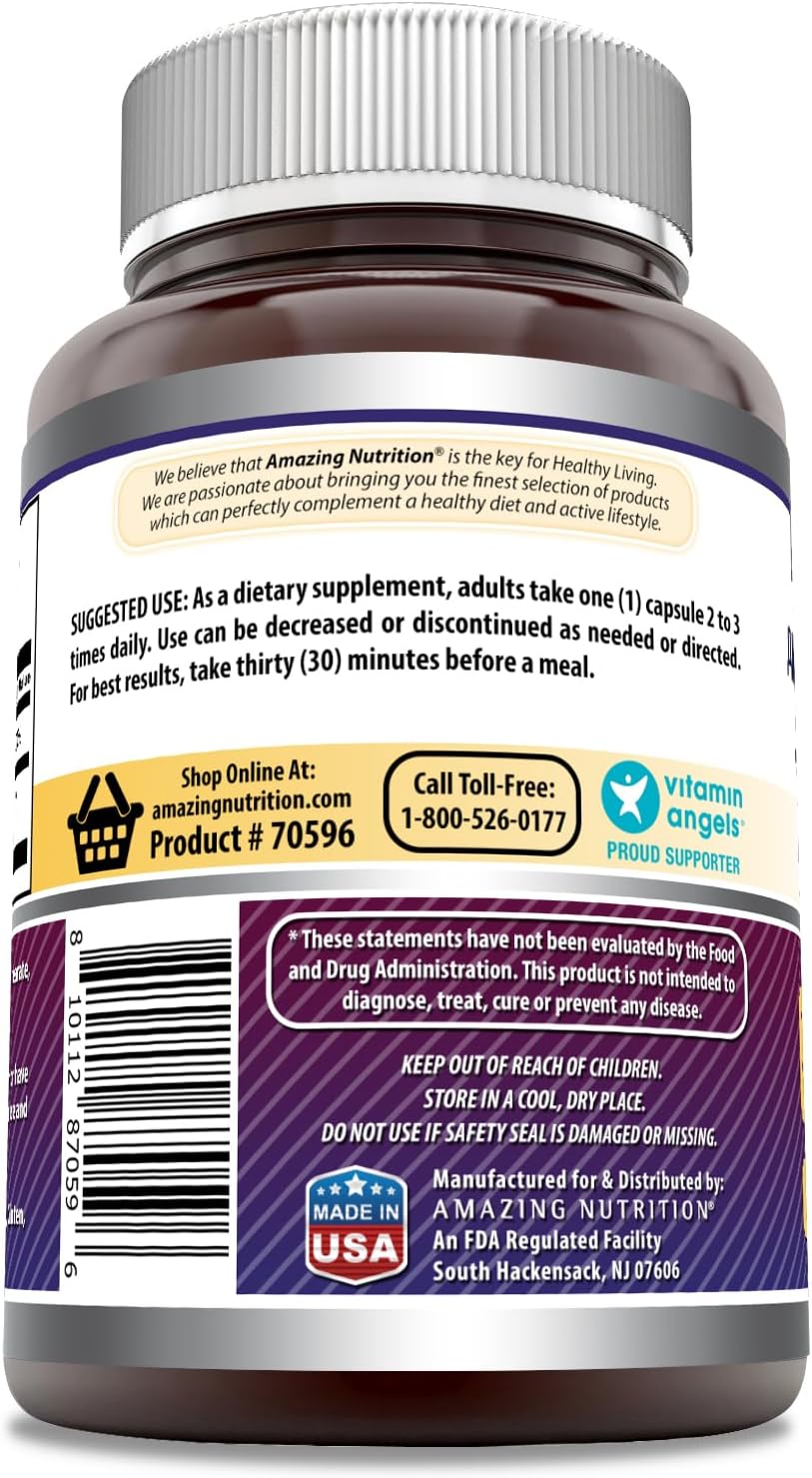 Amazing Formulas DLPA Supplement | DL-Phenylalanine |1000 Mg | Capsules | Non-GMO | Gluten-Free | Made in USA (180 Count)
