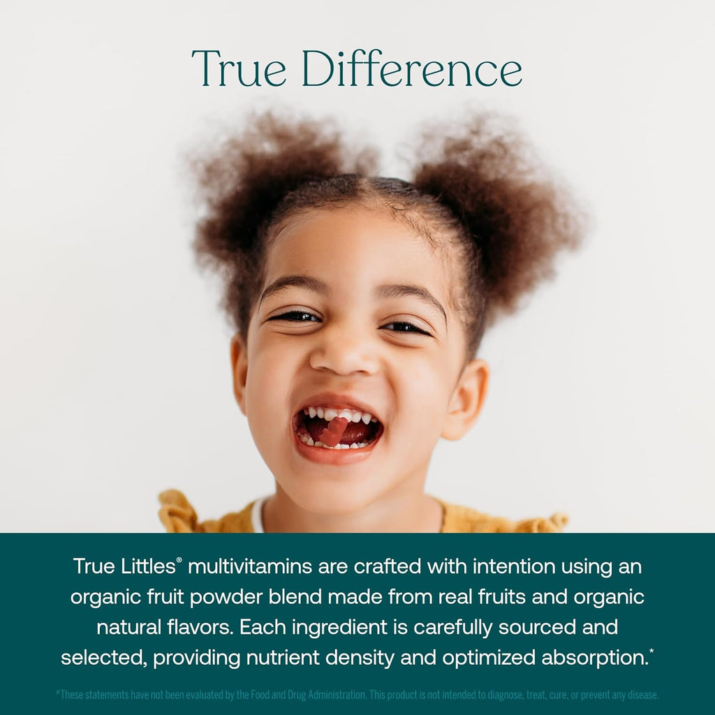 True Grace True Littles Daily Kids Multi - 120 Pectin Gummies - Immune, Cognitive, Bone & Eye Support - Clinically Studied Lutemax Kids Lutein & Vitamin D3 + K2 - Allergen Free & Vegan - 120 Servings