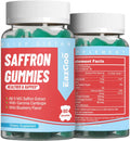 Saffron Supplements Gummies, Saffron Extract for Positive Mood & Calm Nerve, Boost Energy, with Garcinia Cambogia, Vitamin A, B12, Rhodiola Rosea - 120 Gummies