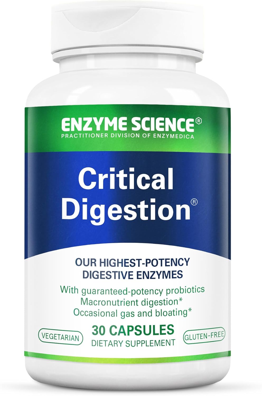 Critical Digestion - Digestive enzymes for Women and for Men with probiotics - High Potency Support for Digestion - Digestive Health – Enzimas digestivas y probioticos - 30 Capsules