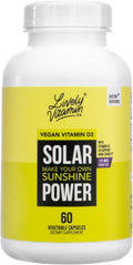 LIVELY VITAMIN CO. Solar Power Vitamin D3 5000 iu - Patented Vitamin K - MK7 - Immune Balance - Brain Function - Mood - Heart - Stress - 60 Count