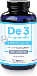 PRN De3 Dry Eye Ultra Pure rTG Omega 3 – Support for Dry Eyes - 2240mg EPA & DHA – New & Improved-Burpless-1 serving, 2-month supply