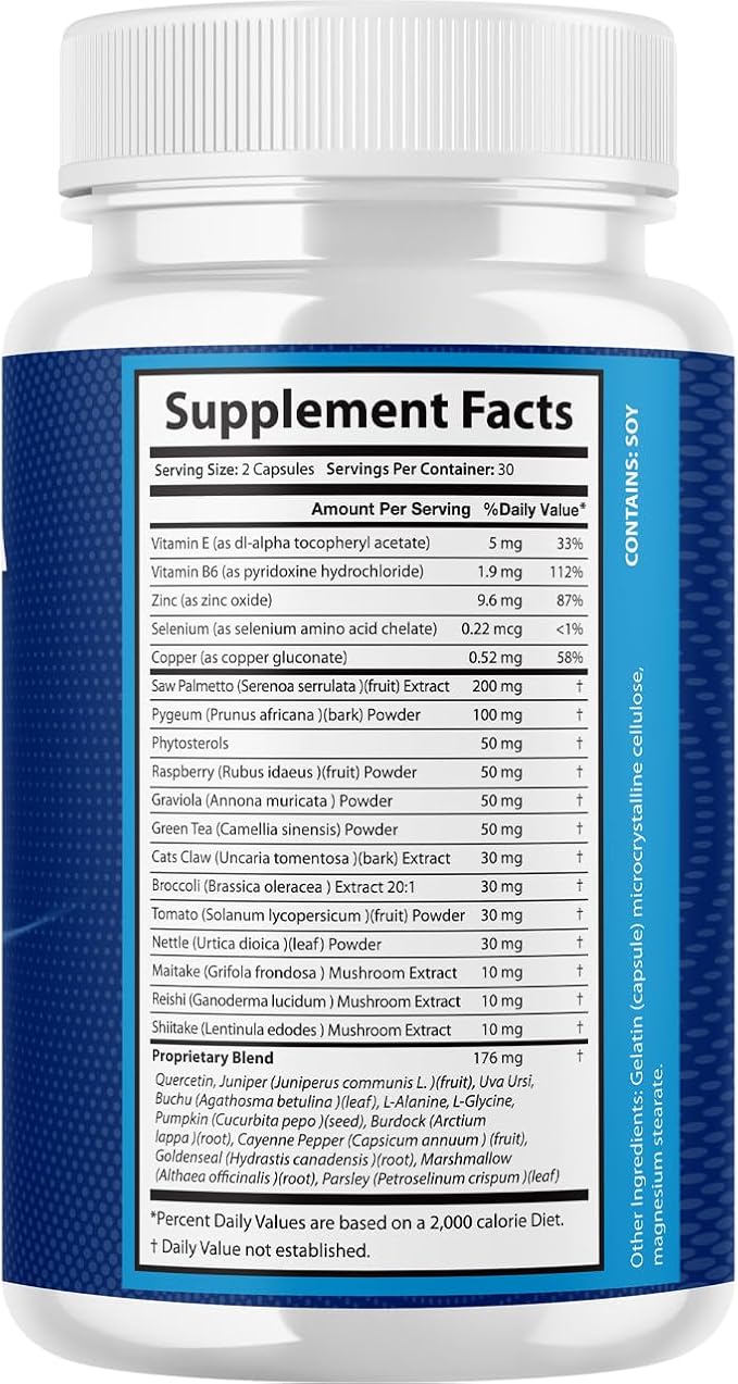 (2 Pack) ProstaFlow Capsules - Official Prosta Flow Prostate Health Supplement Support Pills Natural Ingredients - Maximum Strength, Premium Formula Health & Wellness, 120 Capsules for 2 Months