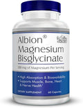 MilaMiAmor Albion® Magnesium Bisglycinate – Highly Absorbable Chelated Magnesium for Muscle, Nerve, Relaxation & Sleep Support – Gentle on Stomach, Vegan – 200mg per Serving, 60 Capsules