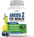 NEW AGE AREDS 2 Eye Vitamins - Lutein, Zeaxanthin, Bilberry, Astaxanthin Mineral Vision Supplement - 60 Count