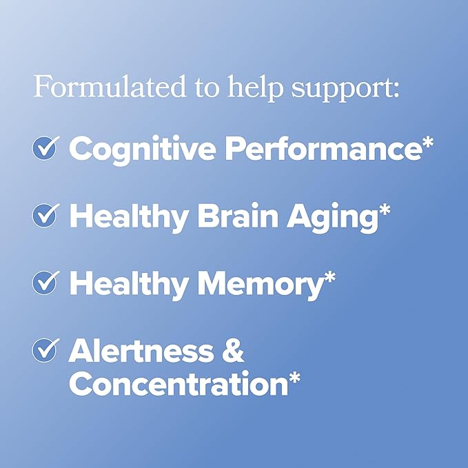 MENO Brain Health + Memory Support Capsules – Daily Support for Cognitive Performance, Concentration & Healthy Brain Aging – with Phosphatidylserine, Creatine, Sage Leaf & Huperzine A – 30 Servings