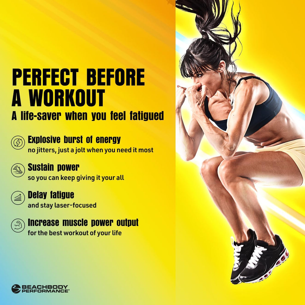 BODi Energize Pre Workout Powder - Beta-Alanine, Quercetin & Low-Dose Caffeine Formula for Enhanced Energy & Focus, Increase Energy & Endurance Supplement, Mixed Berry, 40 Servings